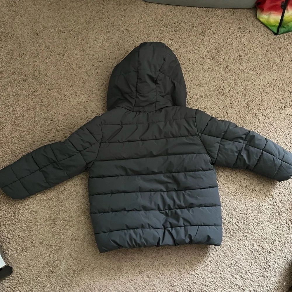 Gerry Weber Gray Puffer Jacket with Orange Accents
